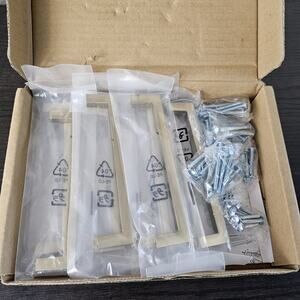 10 Pack Brushed Gold Cabinet Door Drawer Pulls 5 Inch Center